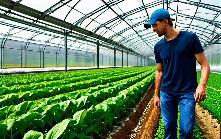 Sustainable Agriculture & Robotics**

"A futuristic, family-friendly scene depicting advanced agriculture.  Robots inspired by insect pollination are tending to rows of vibrant crops in a lush, green field.  In the background, modern greenhouses utilize artificial photosynthesis technology, mimicking plant leaves, to generate energy.  The image emphasizes sustainability and technological harmony with nature. Safe for work, appropriate content, fully clothed farmers in the background, professional agricultural setting, perfect anatomy, natural proportions, high quality."

**