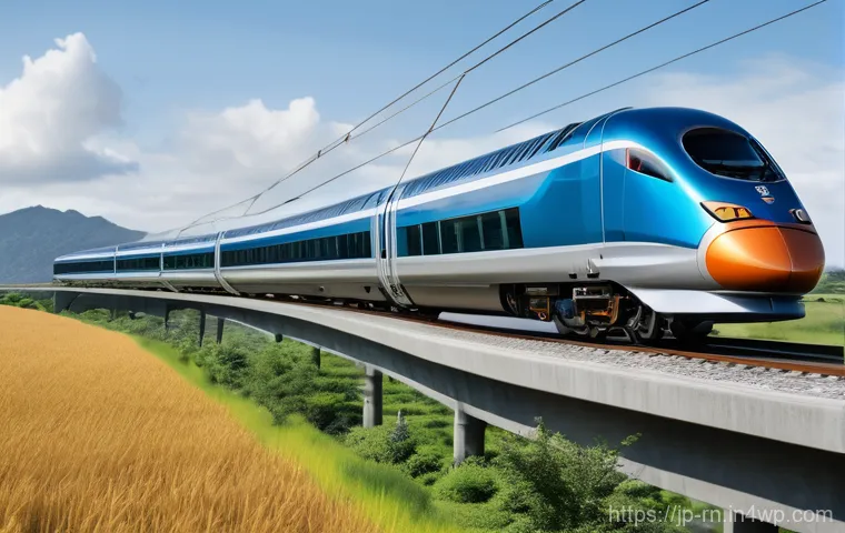 생체모방 혁신의 미래 예측 - Prompt 1: Kingfisher-Inspired Shinkansen**