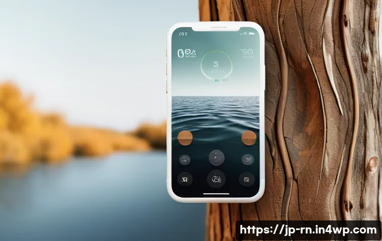 생체모방 디자인을 활용한 UI UX 혁신 - A serene user interface concept inspired by nature’s tactile textures: detailed close-up of a digita...